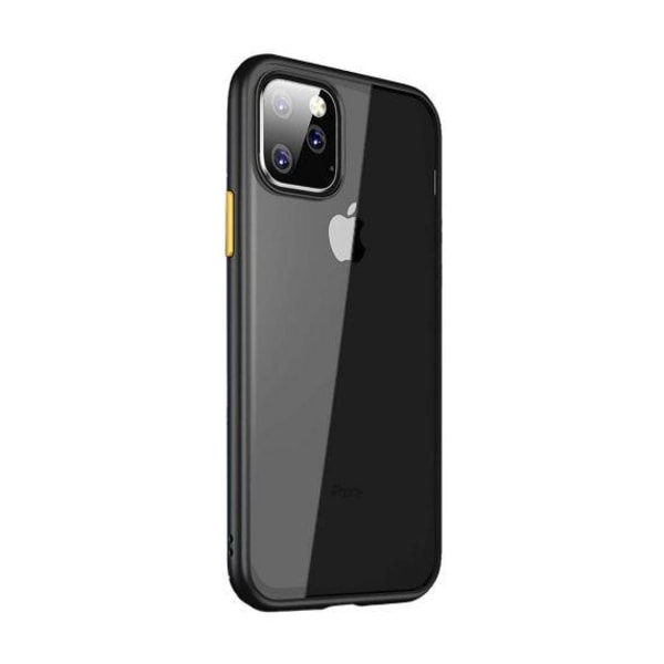 TPU Edge Transparent Shockproof Case For iPhone 11 Pro Black