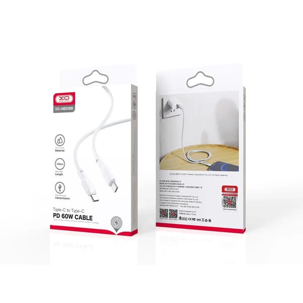 XO kabel 1meter till NB208B  - Vit