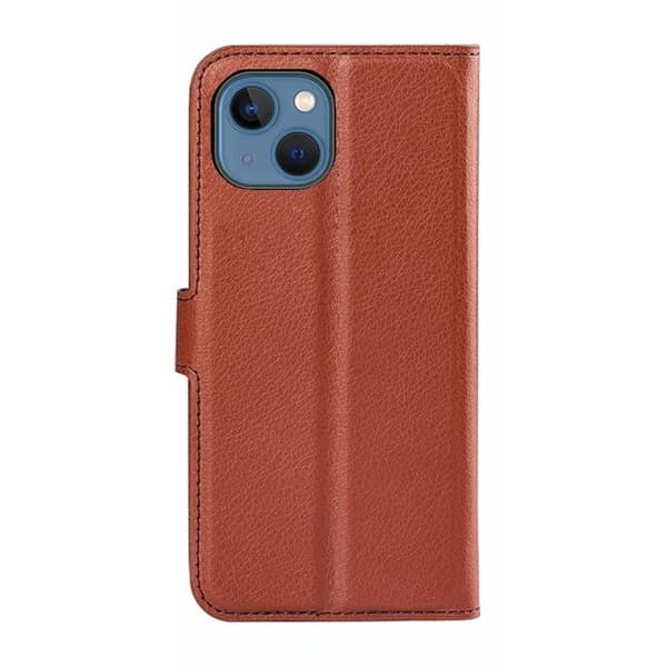 iPhone 15 Plus Plånboksfodral med stativ - Brun