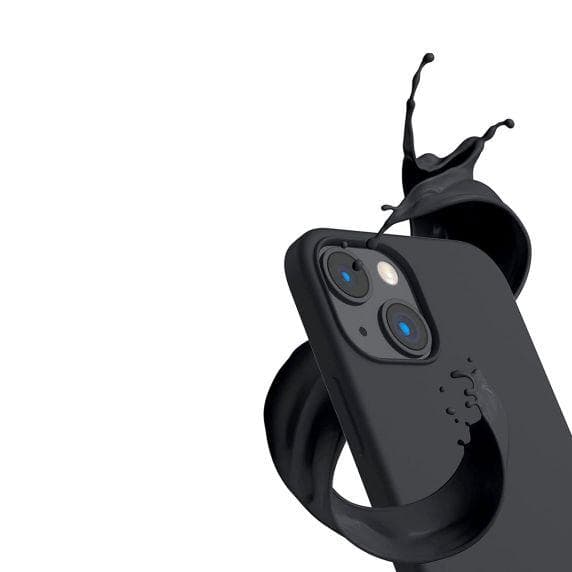 iPhone 15 Plus Mobilskal Silikon Rvelon - Svart