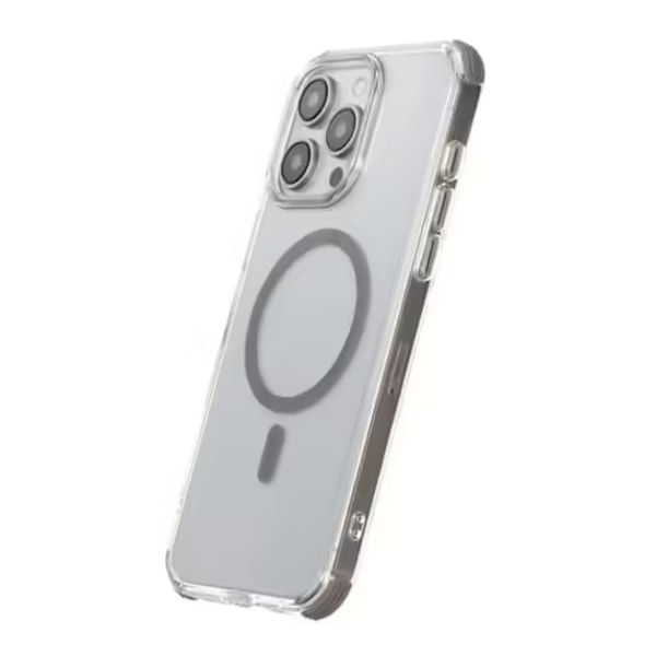 Rvelon Four-corner anti-falling magnetic suction Case For iPhone 15 Pro Gray