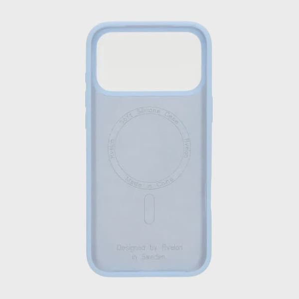 Rvelon Mobilskal Silikon MagSafe för iPhone 17 Pro - Ljusblå