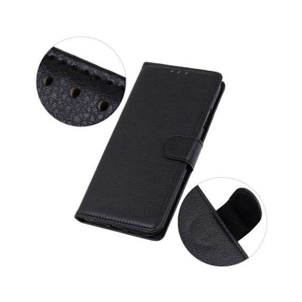 iPhone 13 Mini Flip Stand Läder Plånboksfodral Svart