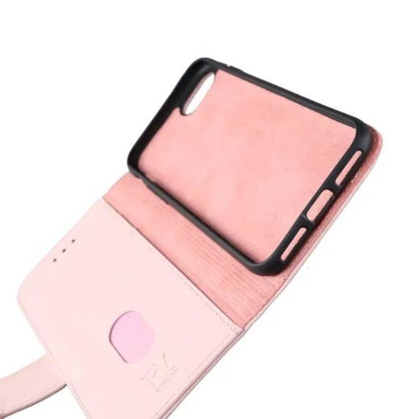 RV Plånboksfodral Genuint Läder - iPhone 7/8/SE 2020 - Rosa