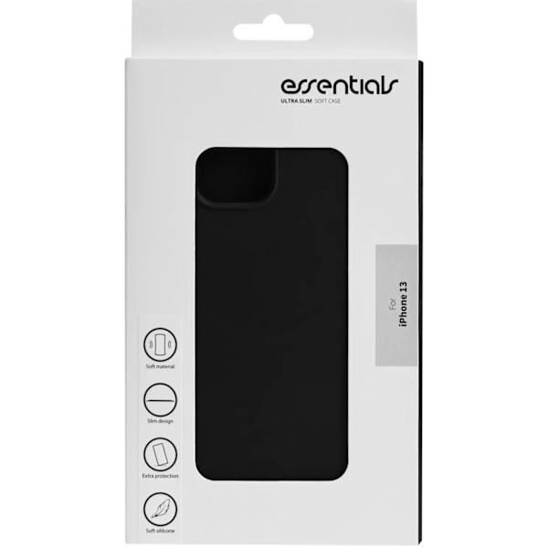 iPhone 13 silicone back cover, Black