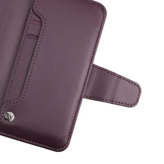 RV Plånboksfodral - iPhone 11 - Extra Kortfack och Stativ - Mörklila