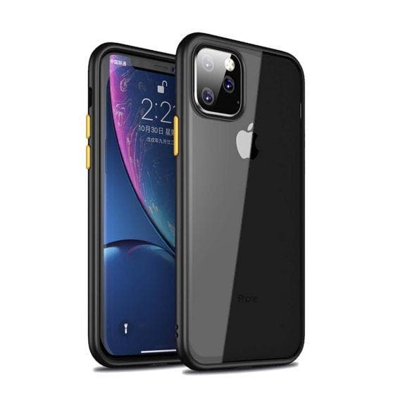 TPU Edge Transparent Shockproof Case For iPhone 11 Black