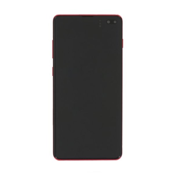 Samsung Galaxy S10 Plus Skärm med LCD Display Original - Röd