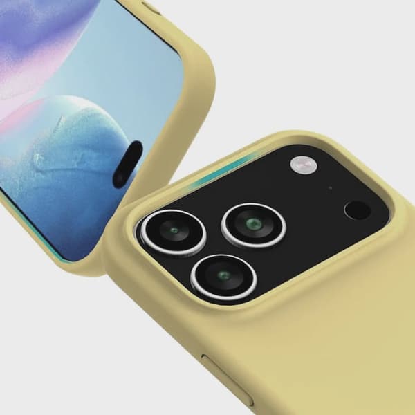 Rvelon Mobilskal Silikon MagSafe för iPhone 17 Pro - Gul