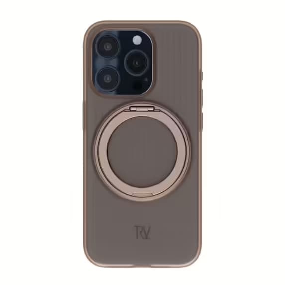 iPhone 15 Pro Rvelon Skal Roterande Magnet Stativ - Brons