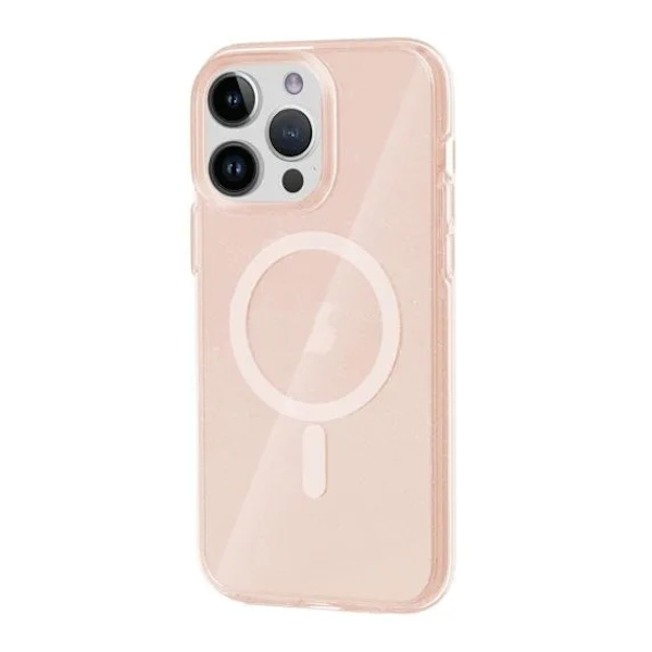 iPhone 14 Pro Max Mobilskal Glitter Magsafe - Guld