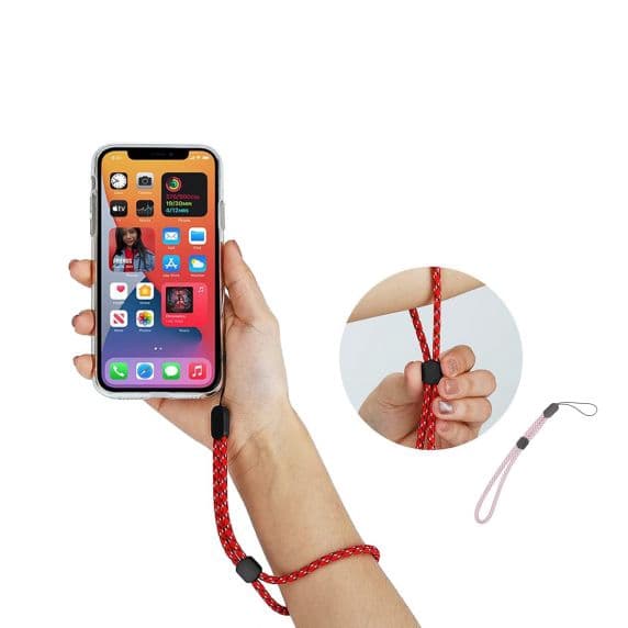 Mobilband / Nyckelband - Textur Rosa