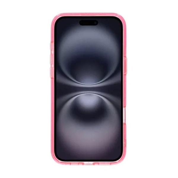 iPhone 16 Plus Rvelon Mobilskal TPU med MagSafe - Glitter Rosa