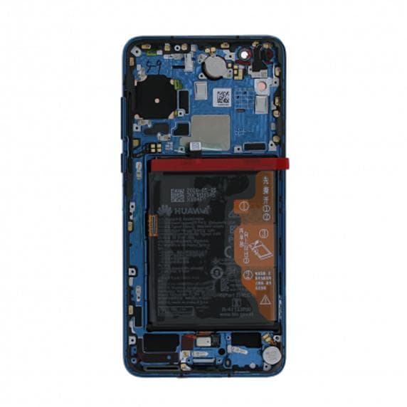 Huawei P40 Skärm/Display med Batteri Original - Blå