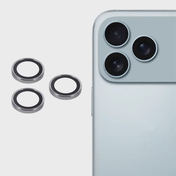 Kameraskydd i härdat glas för iPhone 17 Pro Max - Grå titanium