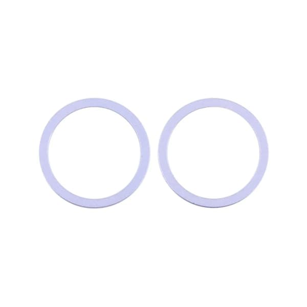 iPhone 12 Mini Linsskydd med Metallram (2 pack) - Lila