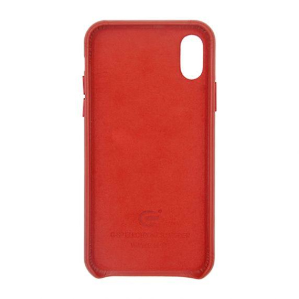 Fitted Leather Case For iPhone X/XS Red