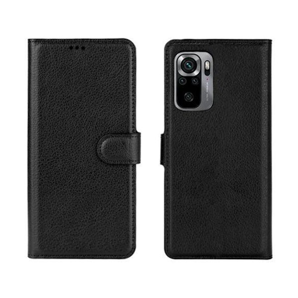 Flip Stand Leather Wallet Case For Xiaomi Redmi Note 10/Redmi No