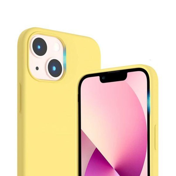 RV Liquid Silicone Case For iPhone 14 Yellow