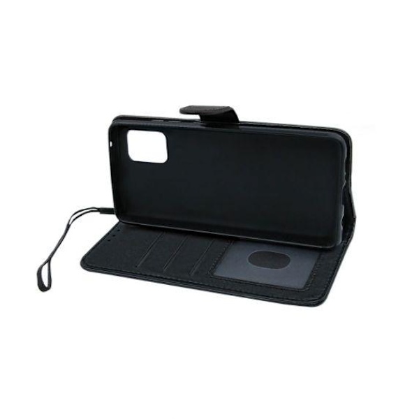 Flip Stand Leather Wallet Case For Samsung Galaxy A51 Black