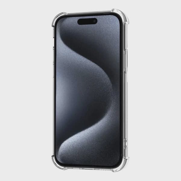 Transparent Mobilskal med Korthållare för iPhone 15