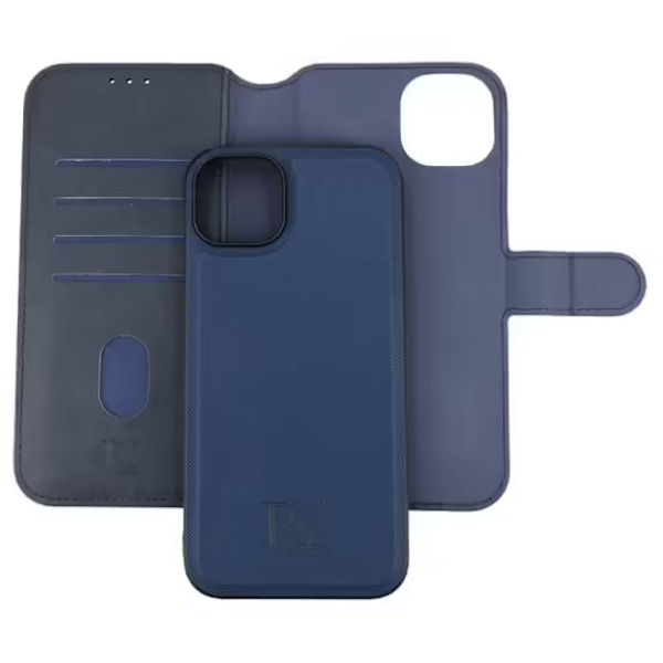 iPhone 15 Plus Plånboksfodral Magnet Rvelon - Blå