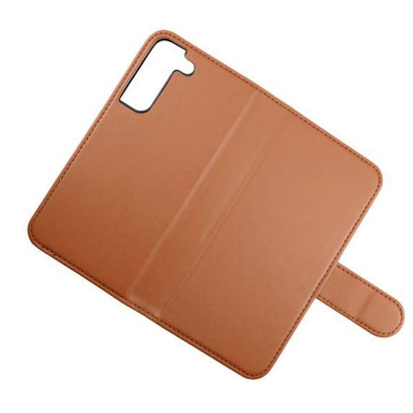 RV Magnetiskt Plånboksfodral - Samsung S22 Plus - Guldbrun