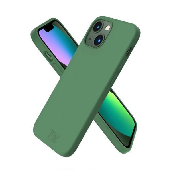 RV Liquid Silicone Case For iPhone 14 Green