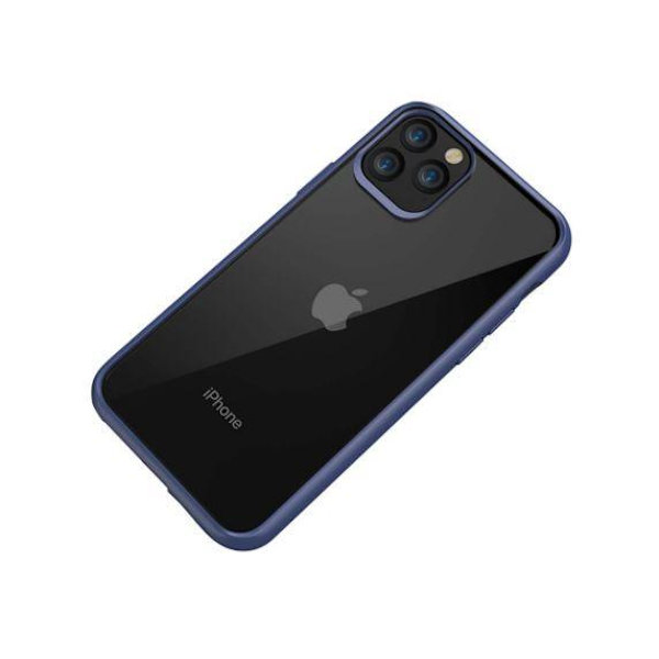 iPhone 11 Pro Transparent Shockproof With TPU Edge Case Blue