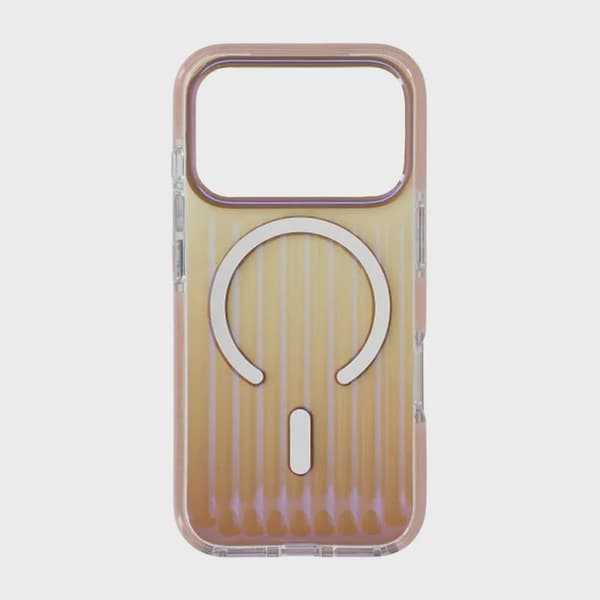 Korrugerat MagSafe-skal för iPhone 17 Pro Max - Gradient Guld