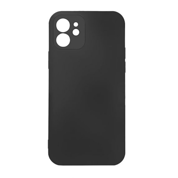 Apple iPhone 12 Mini Soft Silicone Case Black with Camera Cover High Quality