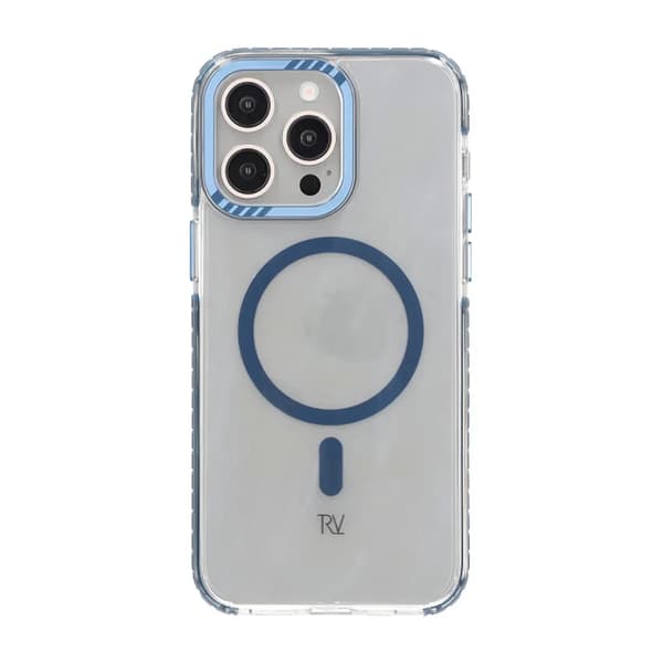 iPhone 15 Pro Max Rvelon Mobilskal Magnet Förstärkt - Blå