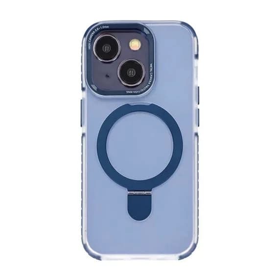 iPhone 15 Mobilskal med Magsafe och Stativ - Blå