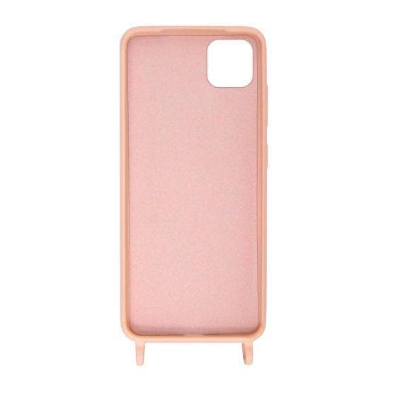 iPhone 11 Pro Max Silikonskal med Rem/Halsband - Rosa