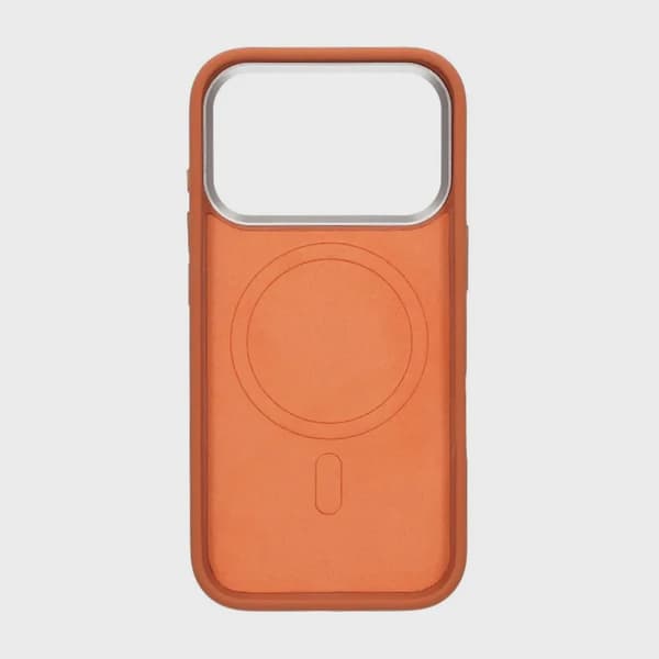 Mobilskal Silikon med Magsafe för iPhone 17 Pro - Orange