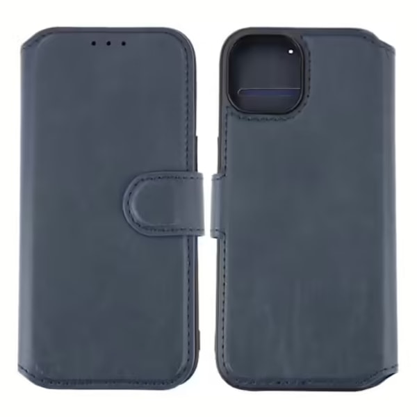 iPhone 15 Plus Plånboksfodral Magnet Rvelon - Blå