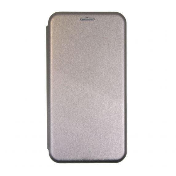 Flip Stand PU Leather Case For iPhone XR Silvery Gray