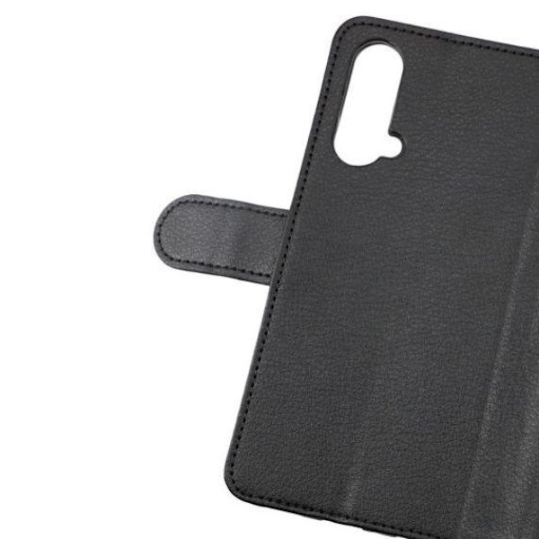Flip Stand Leather Wallet Case For OnePlus Nord CE 5G Black
