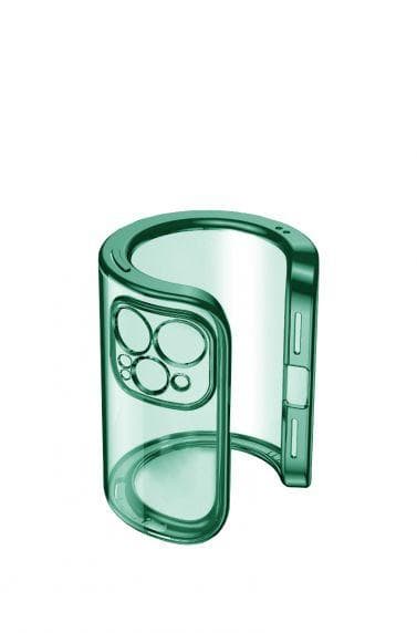 Apple iPhone 12 Pro Luxury Classic Square Frame Protection Case Dark Green With Soft Thin Transparent Camera Protector High Quality