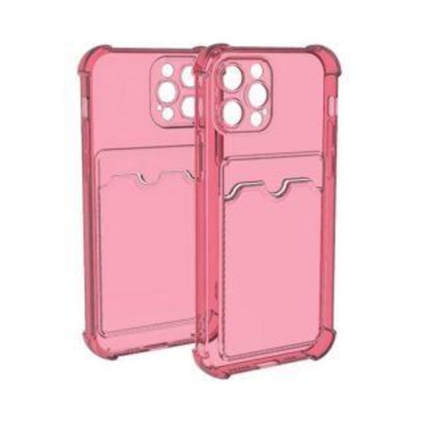 iPhone 13 Pro TPU Shockproof Protective Wallet Case Pink