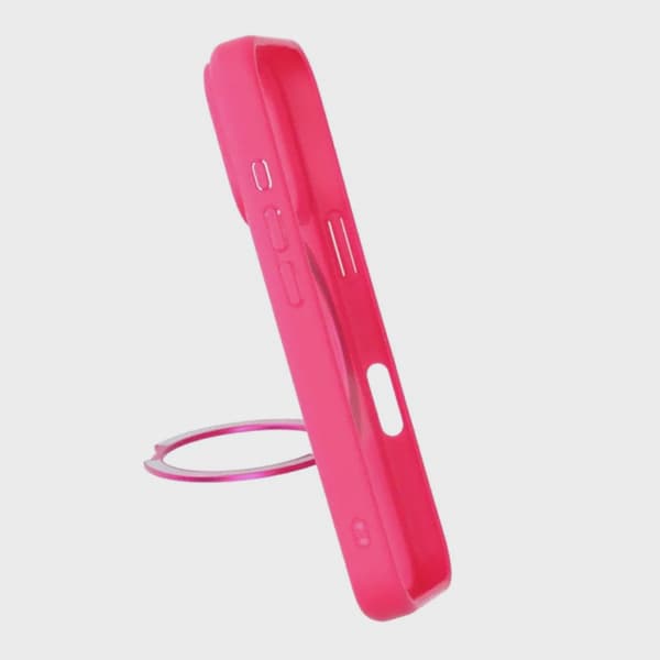 Mobilskal Roterande Magnetstativ för iPhone 17 Pro - Rosa