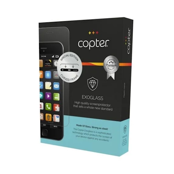 Skärmskydd Copter Exoglass Curved iPhone 7/8 Plus - Vit (5-pack)
