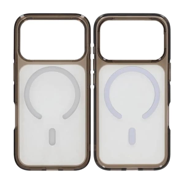 Mobilskal TPU Magsafe för iPhone 17 Pro - Svart Transparent