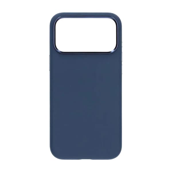 Vegan leather Magnetic Case For iPhone 17 Pro Blue