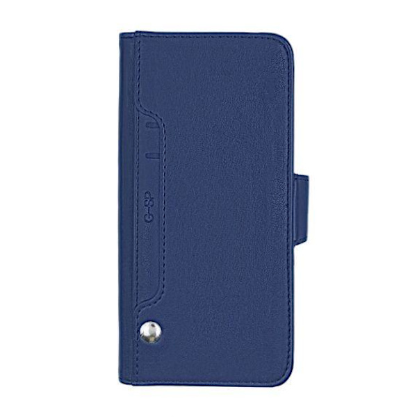 Flip Stand PU Leather Kickstand Card Case Blue For iPhone X/XS