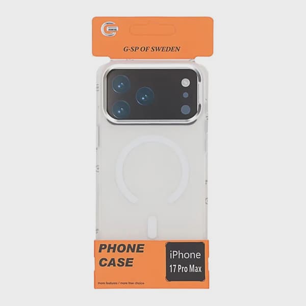 Magsafe-skal iPhone 17 Pro Max, Kameraskydd - Frostat Vit