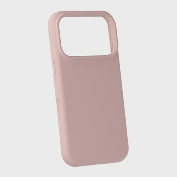 Mjukt Silikonskal för iPhone 17 Pro - Sandrosa