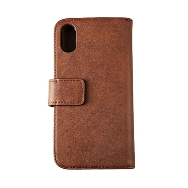 RV Plånboksfodral Genuint Läder - iPhone X/XS - Brun