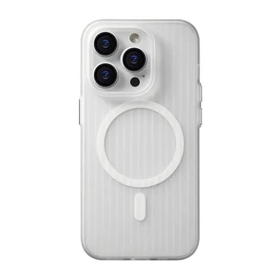 iPhone 14 Pro Max Mobilskal Korrugerad Anti-Halk - Transparent