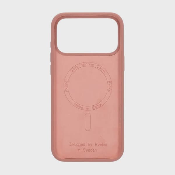 Rvelon Silikonskal MagSafe för iPhone 17 Pro - Mocka Rosa